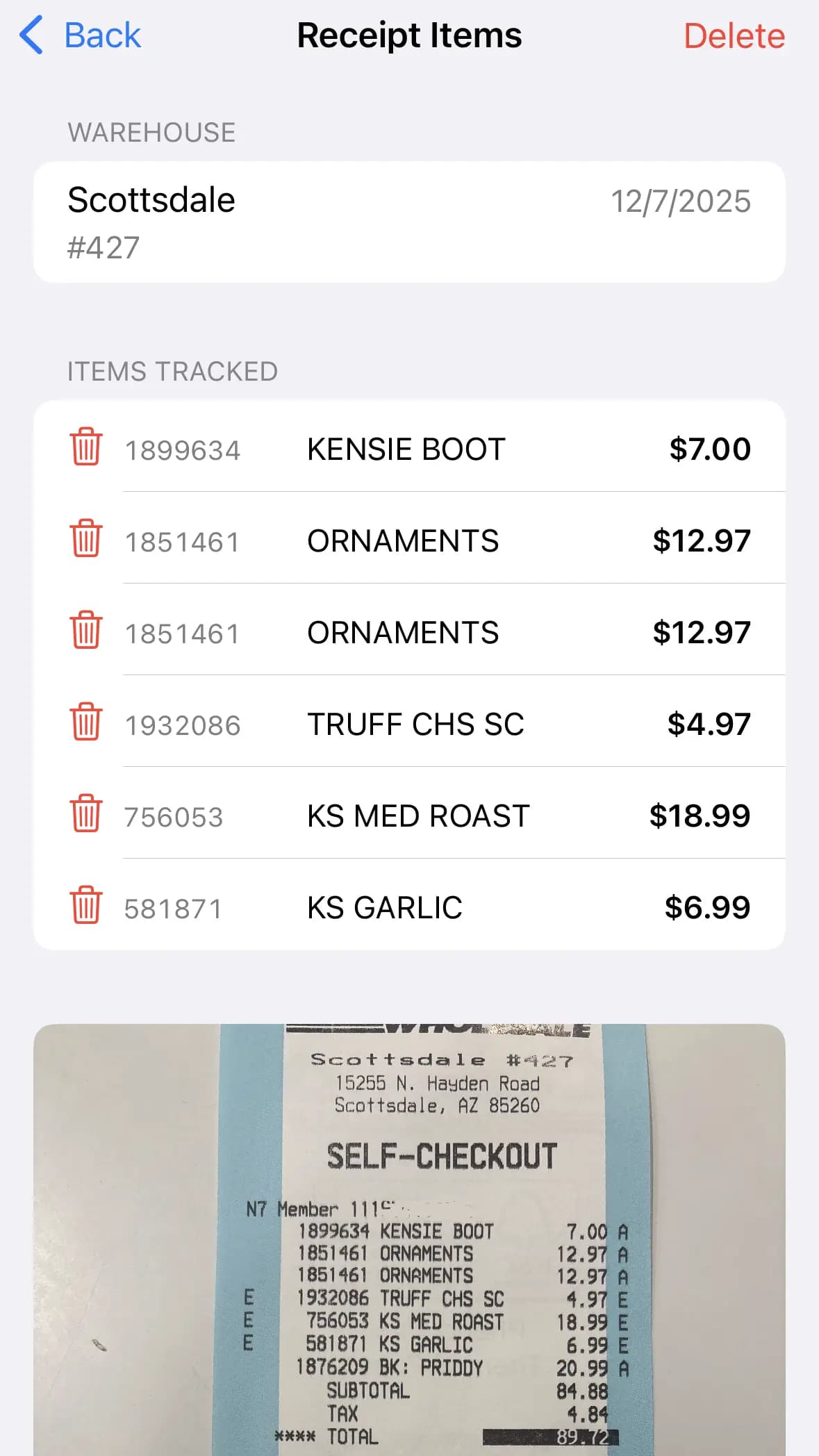 CostLow app price drop alert notification showing savings on previously purchased items
