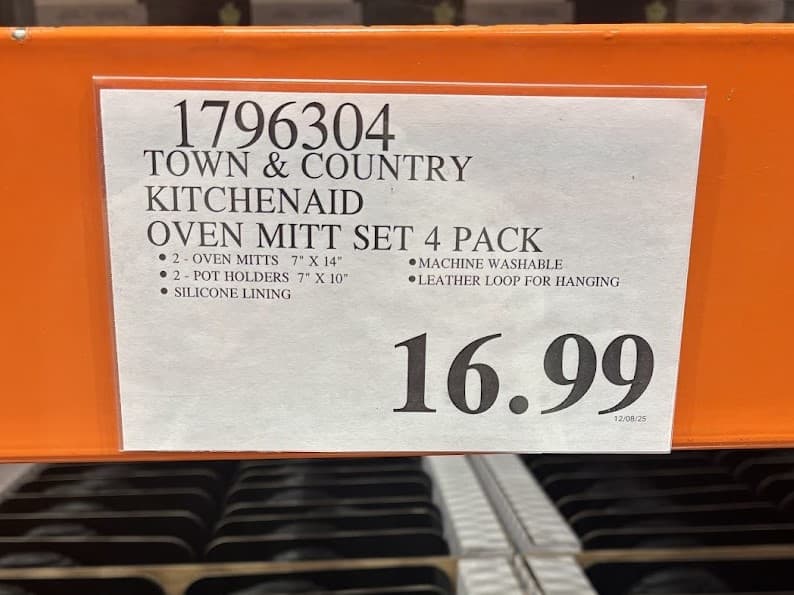 Costco regular price tag showing item number, product description, and price ending in .99