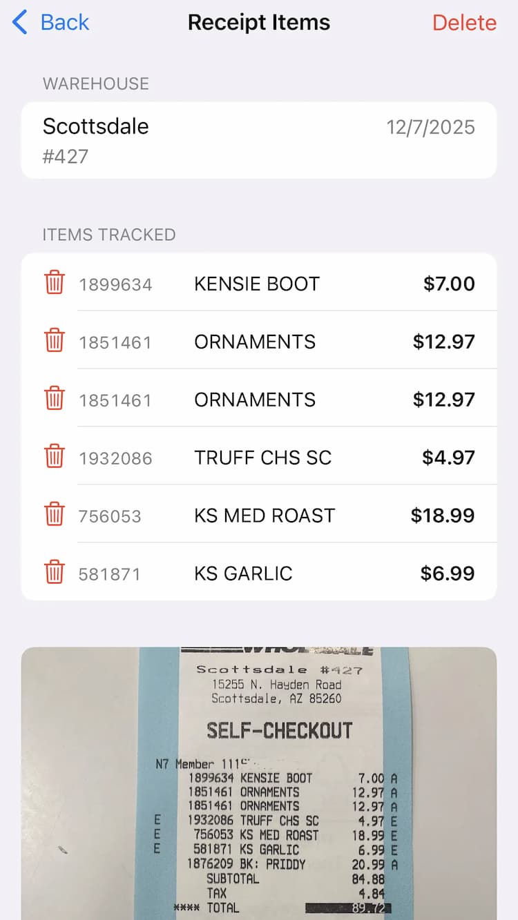CostLow app price drop alert notification showing savings on previously purchased items